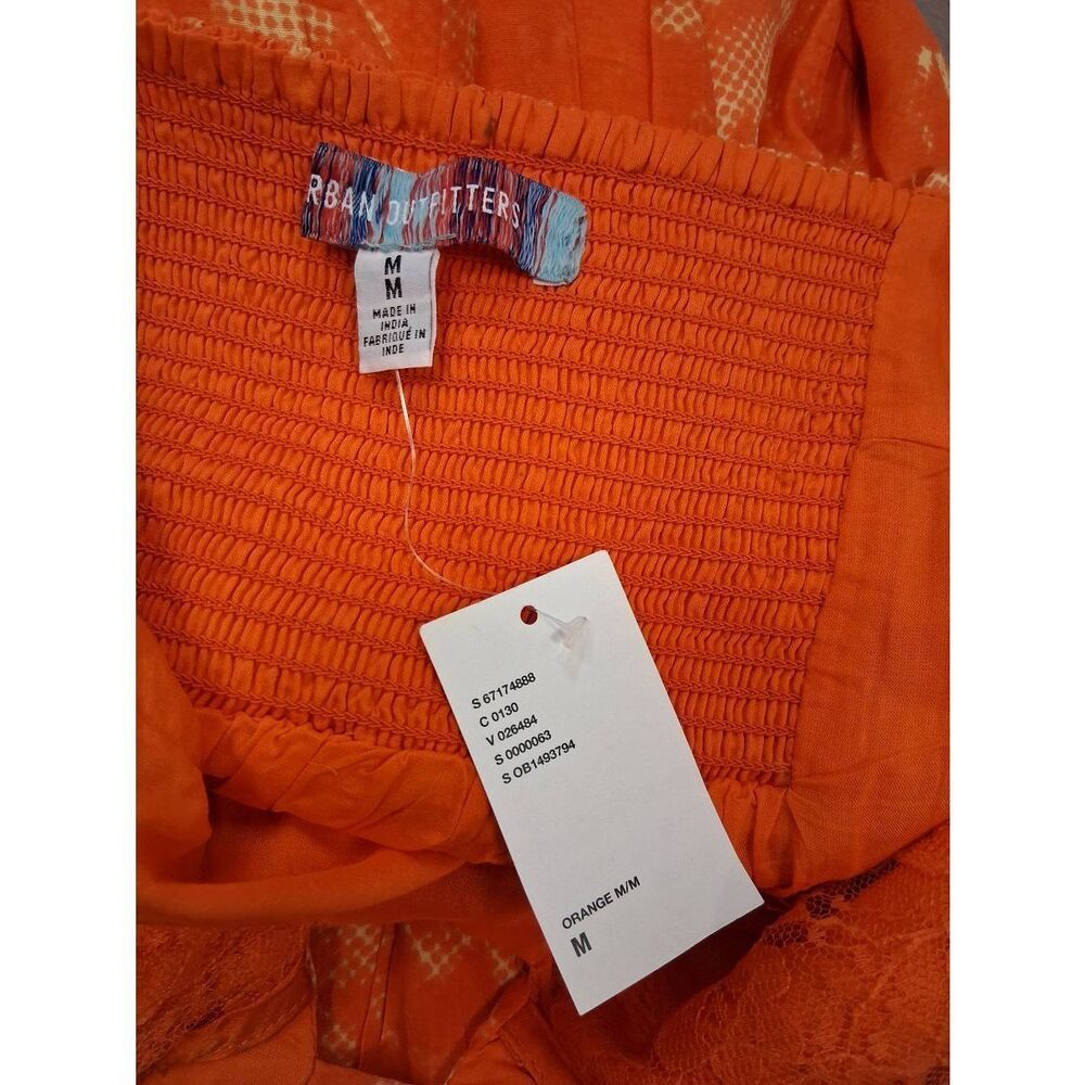 Urban outfitters womens medium orange dress boho midi travel resort sun - Picture 5 of 11